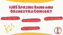 Graphic for band and orchestra concert